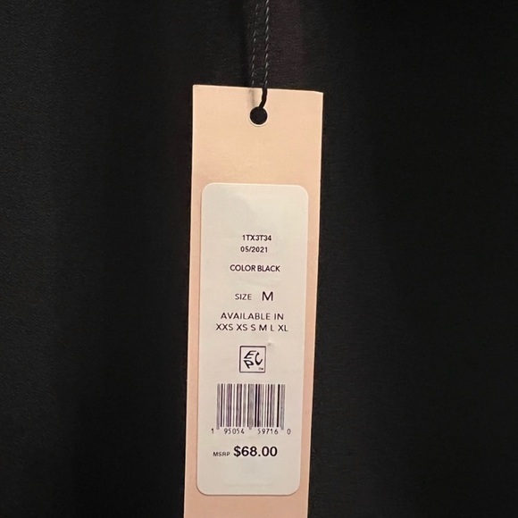 BCBGeneration Black Thong Bodysuit With Notch Neckline - Picture 4 of 7